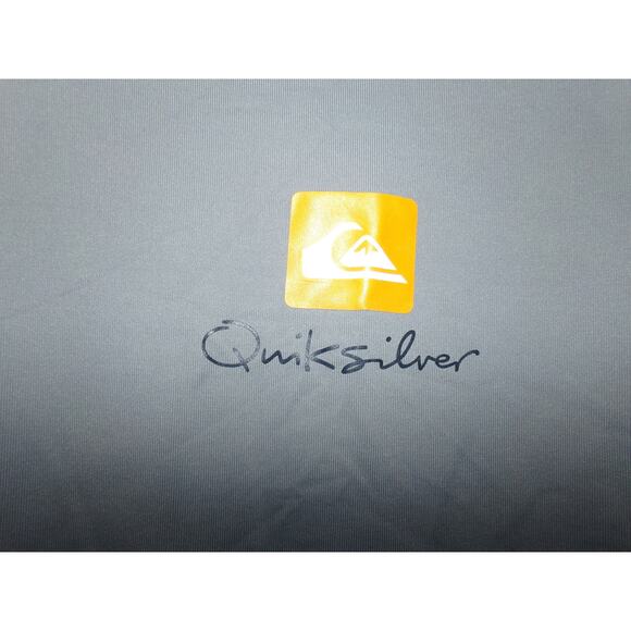 Quicksilver UV‎ Tech mock neck surfing t shirt L Excellent Rashguard - Picture 2 of 5